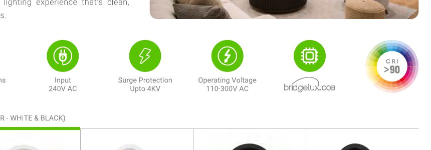 Ledure Smart Air COB finish variants