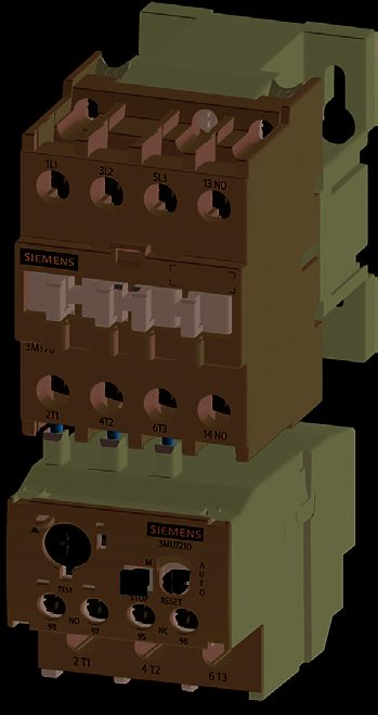Siemens contactor with overload relay